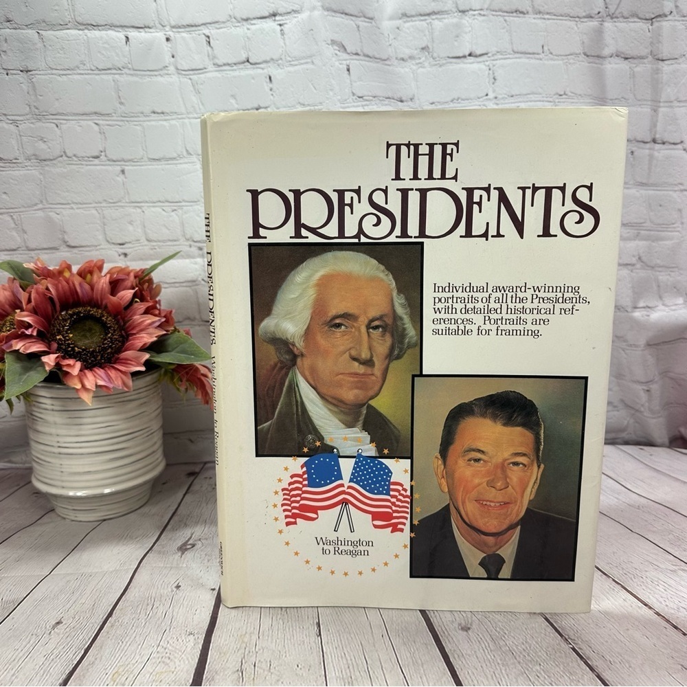 vintage 1984 The Presidents Portrait Collection hardcover Book